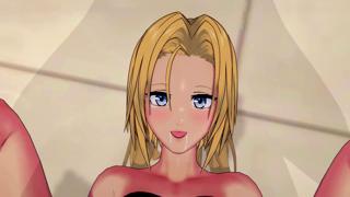 Double-pumped and raw, Mary's mouth throbs with ecstatic cum-delivery - KOF 3D XXX Frenzy