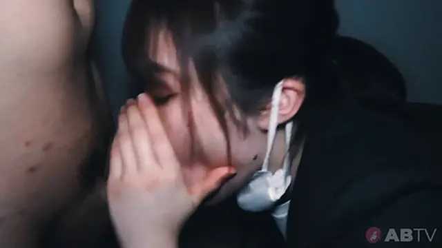 Midnight session    she agreed to join me  Raw and real JAV