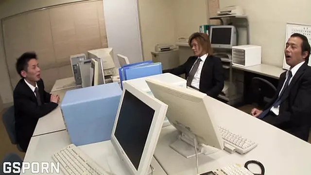 Steamy JAV trio seduces busty MILF with dual creampie cumshot