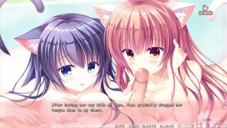 Hot anime babes Tama and Yura's steamy Furry sex escapade unfolds in Nekonin Exheart Scene 5