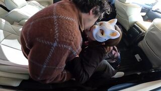 A Wife Gives Head Near Her Man’s Vehicle