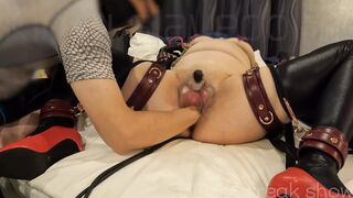 Getting wrecked like a dirty little cum dumpster!