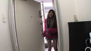 hairy Asian teen gets steamy and leaks in pants