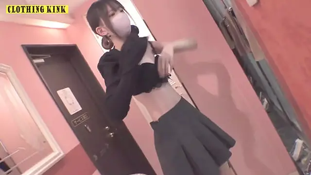 Hot Asian Shemale Seduces in Tight White Bra