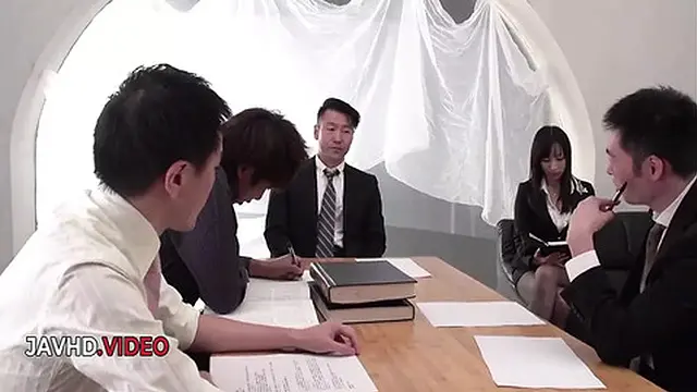 Sultry Asian Rina Mayuzumi Fulfills Office Fantasies With Passionate Urgency