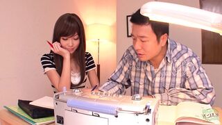 They Were Writing Something in Their Notebook —  but Then She Teased Him While Being Oiled 