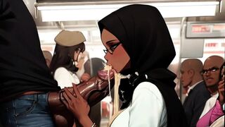 Women Love Being Free Used In Public Like In A Japanese Train In Spicy Toons: The Subway 2