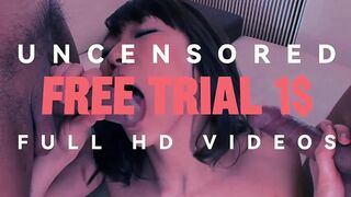 Stockings clad sultry Asian babe gets Creampie while Yukina Saeki delivers Blowjob