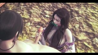 Demon Slayer Hentai - Nezuko and Shinobu Hardsex - Japanese Asian Manga Anime Film Game Porn