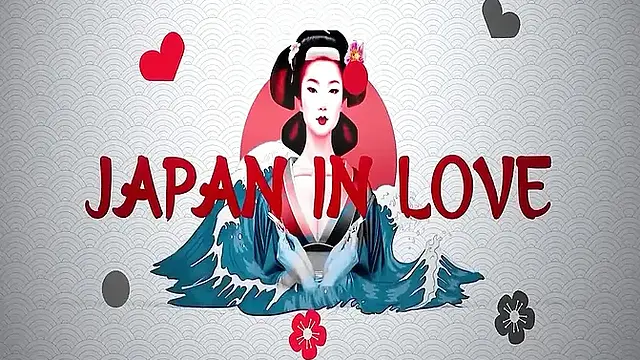 Hairy Japanese young gets her giant natural breasts out and gives a hot